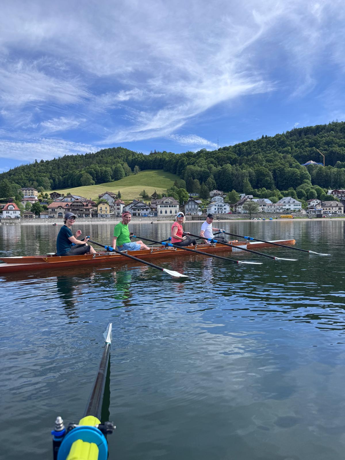 La sortie avec le Club d’Aviron de Vallée de Joux