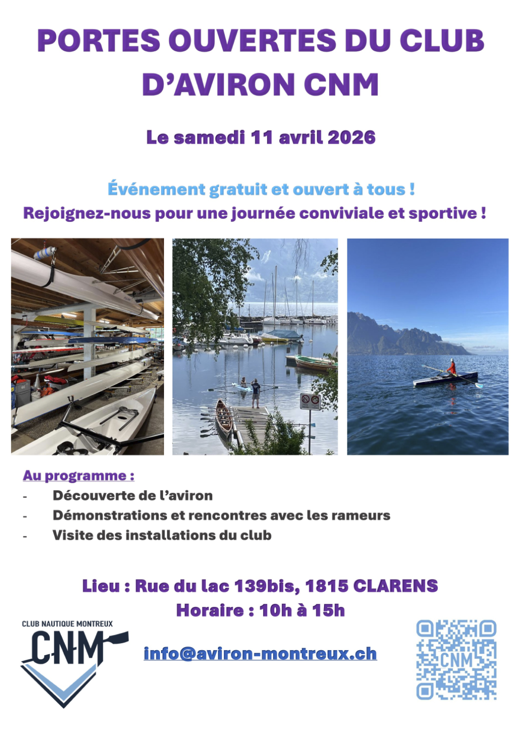 Portes ouvertes du Club d’Aviron